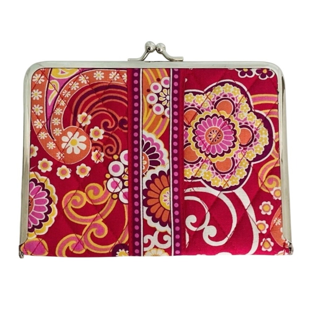 2 Vera Bradley Hugs n Kisses Mini Photo Album Wallet In Raspberry Fizz